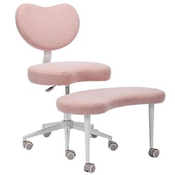 Homy Casa Curvia Plus Cross-Legged Office Chair with Swivel Footrest and Lumbar Support