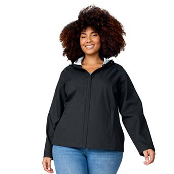 Free Country Women's Plus Size X2O Packable Rain Jacket