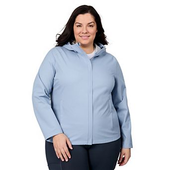 Free Country Women's Plus Size X2O Packable Rain Jacket