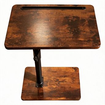 Sofa Armrest Tray Table 360° Swivel Height Adjustable