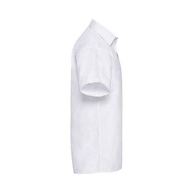 Russell Collection Mens Poplin Easy-Care Shirt