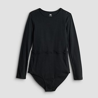 Girls 7-20 SO® Adaptive Long Sleeve Tee Bodysuit
