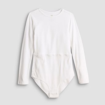Girls 7-20 SO® Adaptive Long Sleeve Tee Bodysuit