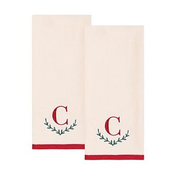St. Nicholas Square® Monogram Hand Towel 2-Pack Set