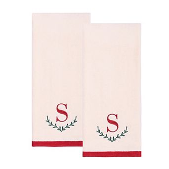 St. Nicholas Square® Monogram Hand Towel 2-Pack Set