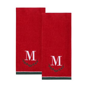 St. Nicholas Square® Monogram Hand Towel 2-Pack Set