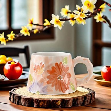Hand-painted Ceramic Mug Personalized Gift 13oz