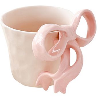 Bow Kawaii Ceramic Mug Coffee Mug Gift 14oz