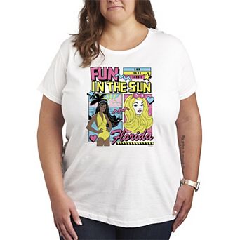 Plus Size Barbie Fun In The Sun Florida Graphic Tee