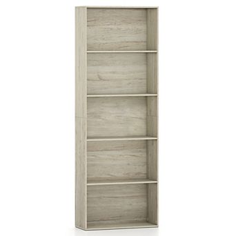 Costway 5 tier Bookshelf Open Bookcase Freestanding Display Shelf Storage Organizer
