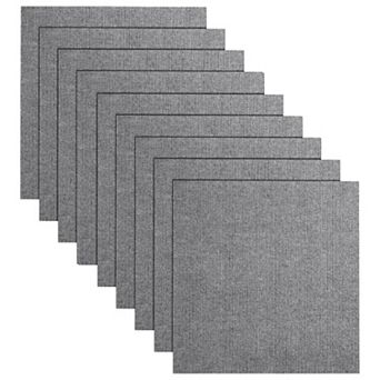 Square Carpet Tile Flooring for Apartments, Offices, and Small Rooms, 9 Pack