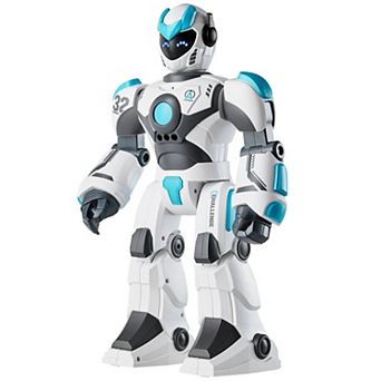 Kids RC Robot Toy with Voice, Remote, and Gesture Control, Plays Music and Stories