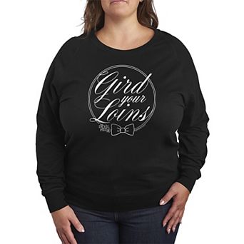 Plus Size The Devil Wears Prada Gird Your Loins French Terry Long Sleeve Tee