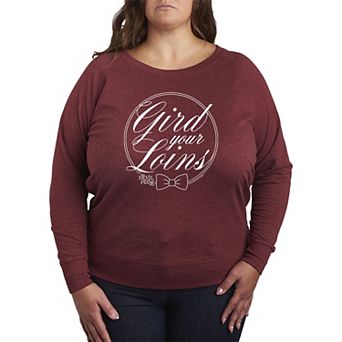Plus Size The Devil Wears Prada Gird Your Loins French Terry Long Sleeve Tee