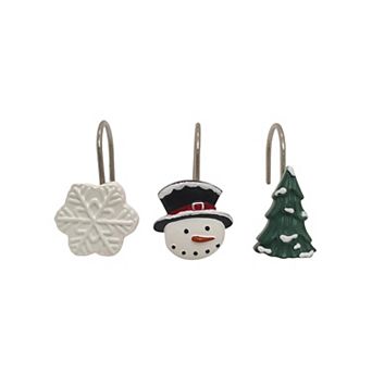 St. Nicholas Square® 6 pc Holiday Shower Curtain Hook Set