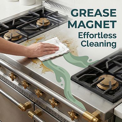 3 Pack Cotton Cleaning Rainbow Stitched Edge Dish Cloths, Absorbent Lint-Free Towels 10"x10"