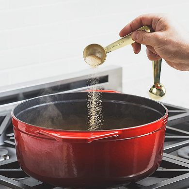 Measuring Spoons Heavy Duty Stainless Steel Set 6 Piece Liquid Dry Ingredients Cooking Baking Gift