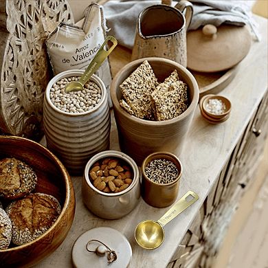 Measuring Spoons Heavy Duty Stainless Steel Set 6 Piece Liquid Dry Ingredients Cooking Baking Gift