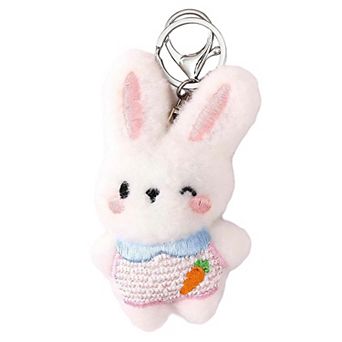 Cute Bunny Plush Keychain for Handbags and Backpacks