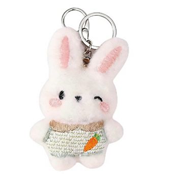 Cute Bunny Plush Keychain for Handbags and Backpacks