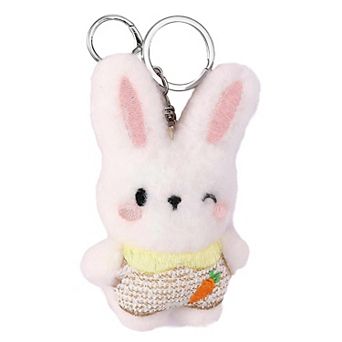 Cute Bunny Plush Keychain for Handbags and Backpacks