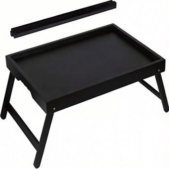 Tray Table with Handles Media Slot Food Tray