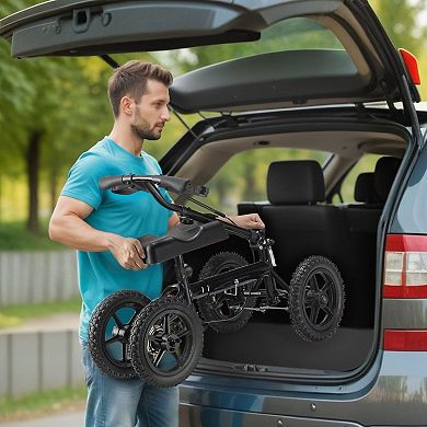 Aluminum Knee Scooter for Adults with Smooth Air-Filled Tires and Portable Foldable Design