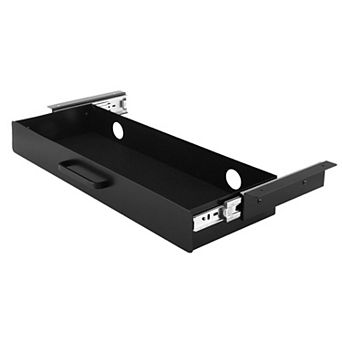 Under-Desk Drawer with Ball-Bearing Slides, Cable Management, Felt Liner for Office Supplies