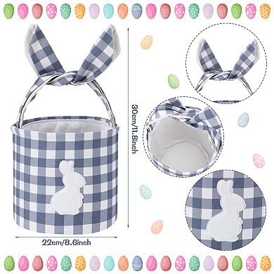 Easter Bunny Baskets Empty Candy Storage Baskets 4pc