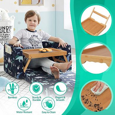100% Bamboo Bed Tray with Folding Legs: Perfect for Kids, Reading, Tablet Use, Kitchen, Bedroom