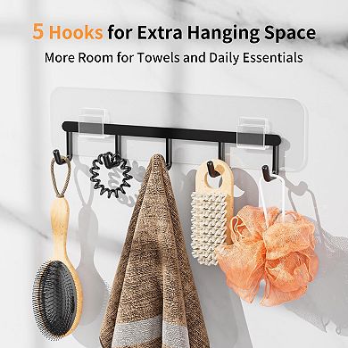 Adhesive Shower Organizer Space-Saving 4 Pack