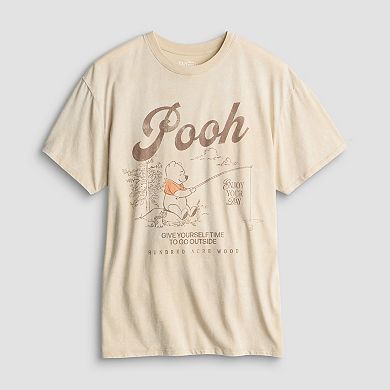 Juniors' Disney's Winnie The Pooh Oversized Graphic Tee