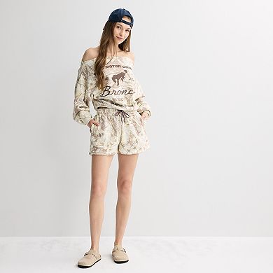 Juniors' Camo Lounge Shorts