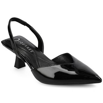 Journee Fallon Women's Pointed Toe Slingback Pumps