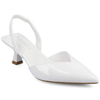 Journee Fallon Women's Pointed Toe Slingback Pumps