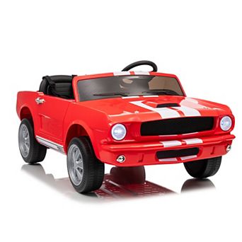 ANIXOL 24V Licensed Shelby GT350 LED Ride-On Car for Kids 2 Seater with Remote Control