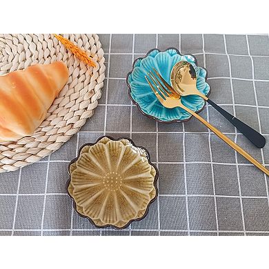 Ceramic Spoon Rest Cute Flower Utensil Rest