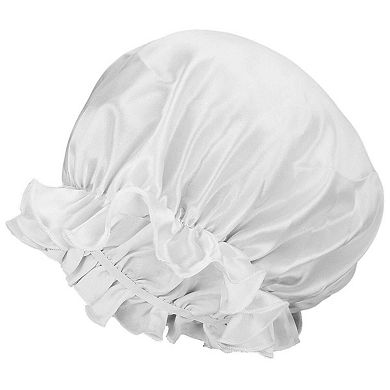 Women's Silk Satin Night Cap Elastic Sleep Bonnet Hair Care Cover