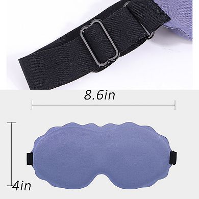3D Contoured Sleep Mask Light Blocking Eye Mask Adjustable Strap Soft Eye Cover for Travel Sleep