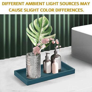 Silicone Vanity Tray Bathroom Counter Organizer