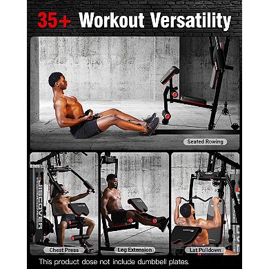 HARISON All-in-One Home Gym System,Rowing Function & Adjustable Weight Bench (HRK-G11511)