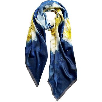 Long Silk Like Scarf Lightweight Satin Shawl Wrap Sunscreen