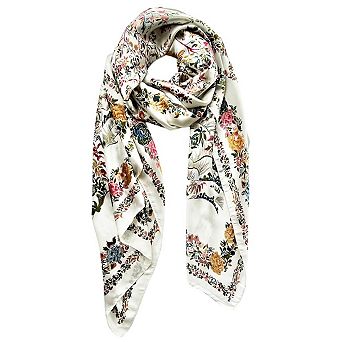 Long Silk Like Scarf Lightweight Satin Shawl Wrap Sunscreen