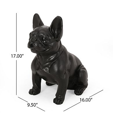 KWPZQEB Cast Stone French Bulldog Garden Statue