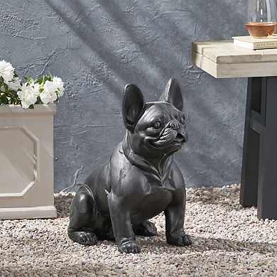 KWPZQEB Cast Stone French Bulldog Garden Statue