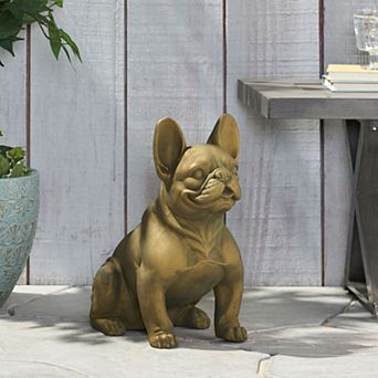KWPZQEB Cast Stone French Bulldog Garden Statue