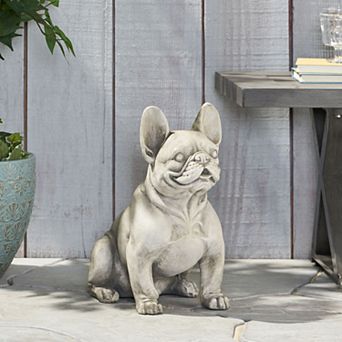 KWPZQEB Cast Stone French Bulldog Garden Statue