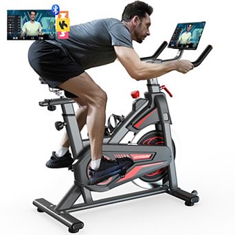 HARISON 350 lbs Capacity Magnetic Exercise Bike for Home Gym,with APP Connectivity(HRK-X15 Black)