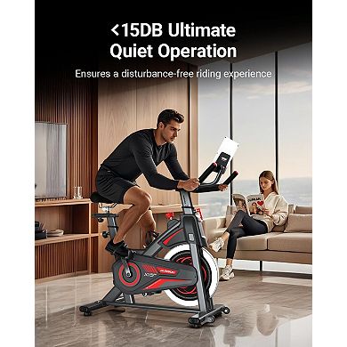 HARISON 350 lbs Capacity Magnetic Exercise Bike for Home Gym,with APP Connectivity(HRK-X15 Black)