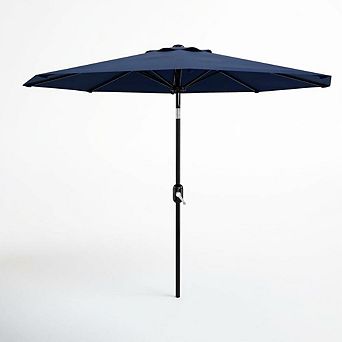 10FT Premium Patio Umbrella,Heavy Duty 8-Rib Steel Frame with Crank & Tilt,UV Protection for Outdoor